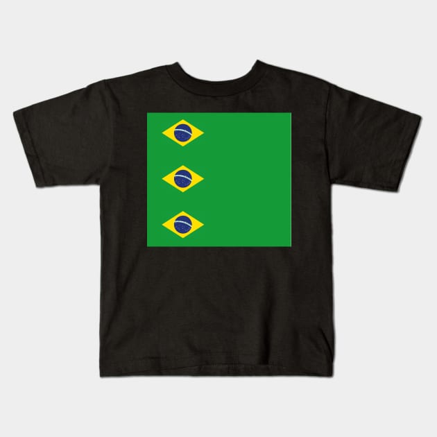 brasil Kids T-Shirt by DJVYEATES